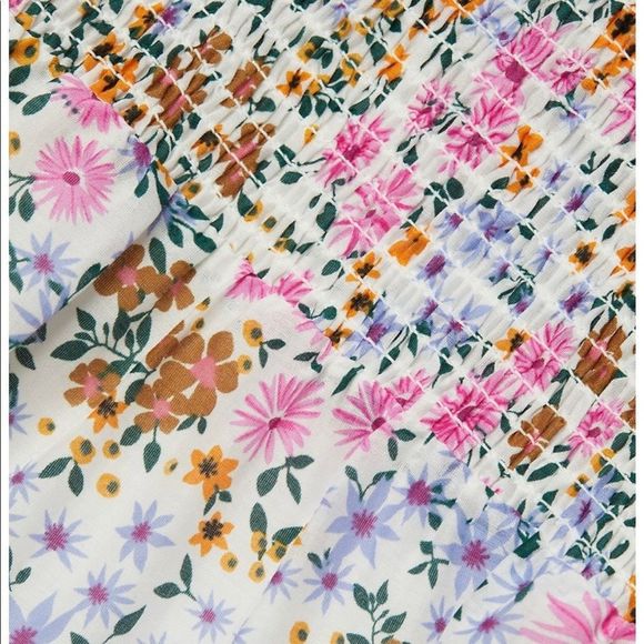 MUNTHE Womens Correct Smocked Floral Mini Dress Size 6 - Picture 9 of 16